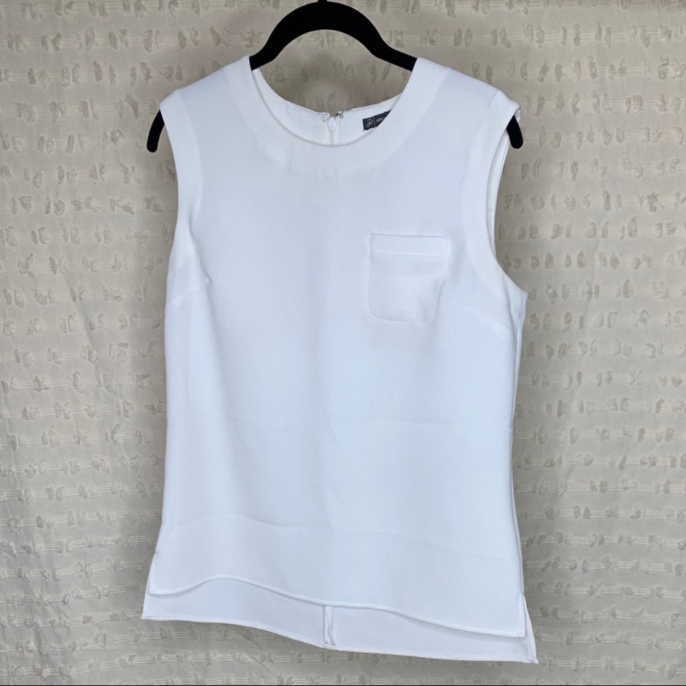 3 for $30 🌸 Adriana Papell | White Box Cut Blouse